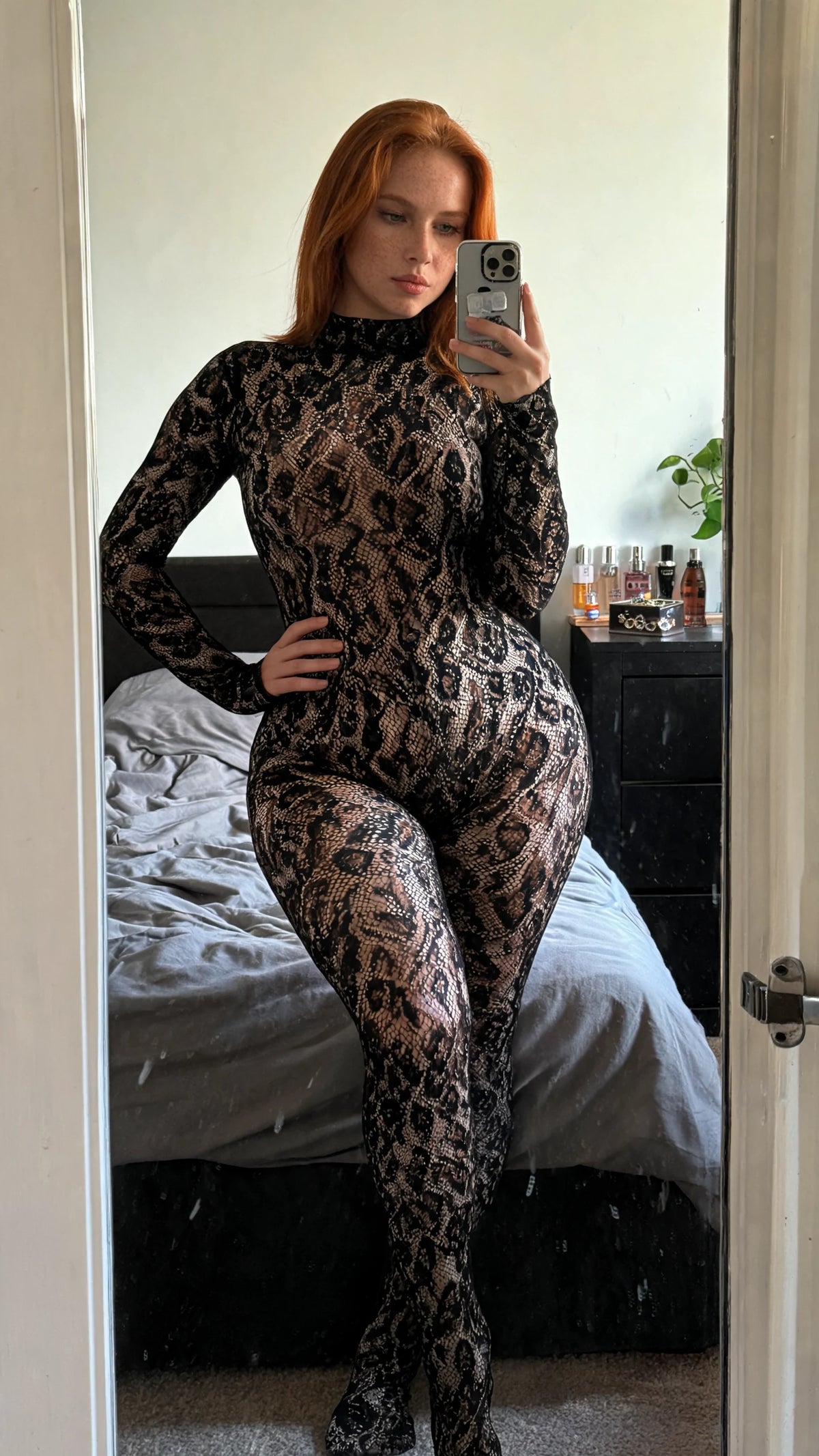 Leopard & Co, worn at home
